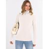 imageANRABESS Long Sleeve Thermal Shirt for Women Turtleneck Slim Fit Tshirt Top 2025 Fall Basic Tee Winter Underwear ClothesParchment