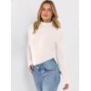 imageANRABESS Long Sleeve Thermal Shirt for Women Turtleneck Slim Fit Tshirt Top 2025 Fall Basic Tee Winter Underwear ClothesParchment