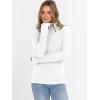 imageANRABESS Long Sleeve Thermal Shirt for Women Turtleneck Slim Fit Tshirt Top 2025 Fall Basic Tee Winter Underwear ClothesPure White