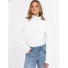 imageANRABESS Long Sleeve Thermal Shirt for Women Turtleneck Slim Fit Tshirt Top 2025 Fall Basic Tee Winter Underwear ClothesPure White