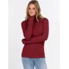 imageANRABESS Long Sleeve Thermal Shirt for Women Turtleneck Slim Fit Tshirt Top 2025 Fall Basic Tee Winter Underwear ClothesRed