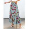 imageANRABESS Maxi Skirts for Women 2025 Summer Boho Long Flowy Floral Elastic High Waist Skirt Casual Travel Skirt with PocketsGreen Floral