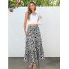 imageANRABESS Maxi Skirts for Women 2025 Summer Boho Long Flowy Floral Elastic High Waist Skirt Casual Travel Skirt with PocketsLeopard Print