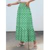 imageANRABESS Maxi Skirts for Women 2025 Summer Boho Long Flowy Floral Elastic High Waist Skirt Casual Travel Skirt with PocketsLight Green