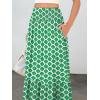 imageANRABESS Maxi Skirts for Women 2025 Summer Boho Long Flowy Floral Elastic High Waist Skirt Casual Travel Skirt with PocketsLight Green