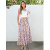 imageANRABESS Maxi Skirts for Women 2025 Summer Boho Long Flowy Floral Elastic High Waist Skirt Casual Travel Skirt with PocketsMulticolored Floral
