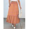 imageANRABESS Maxi Skirts for Women 2025 Summer Boho Long Flowy Floral Elastic High Waist Skirt Casual Travel Skirt with PocketsYellow Purple Floral