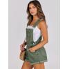 imageANRABESS Overalls for Women Denim Shorts Overalls 2025 Summer Casual Loose Fit Adjustable Rompers Jean jumpsuit Bib ShortallsWashed Green