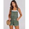 imageANRABESS Overalls for Women Denim Shorts Overalls 2025 Summer Casual Loose Fit Adjustable Rompers Jean jumpsuit Bib ShortallsWashed Green