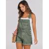 imageANRABESS Overalls for Women Denim Shorts Overalls 2025 Summer Casual Loose Fit Adjustable Rompers Jean jumpsuit Bib ShortallsWashed Green