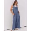 imageANRABESS Overalls for Women Summer Loose Casual Wide Leg Jumpsuits Sleeveless Straps Romper One Piece Jumpers 2025 OutfitsDusty Blue