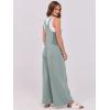 imageANRABESS Overalls for Women Summer Loose Casual Wide Leg Jumpsuits Sleeveless Straps Romper One Piece Jumpers 2025 OutfitsLight Green