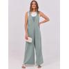 imageANRABESS Overalls for Women Summer Loose Casual Wide Leg Jumpsuits Sleeveless Straps Romper One Piece Jumpers 2025 OutfitsLight Green