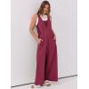 imageANRABESS Overalls for Women Summer Loose Casual Wide Leg Jumpsuits Sleeveless Straps Romper One Piece Jumpers 2025 OutfitsRed