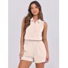 imageANRABESS Romper for Womens 2025 Summer Dressy Casual Sleeveless V Neck One Piece Short Jumpsuit Lounge Travel Outfits ClothesBeige