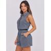 imageANRABESS Romper for Womens 2025 Summer Dressy Casual Sleeveless V Neck One Piece Short Jumpsuit Lounge Travel Outfits ClothesDark Grey