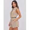 imageANRABESS Romper for Womens 2025 Summer Dressy Casual Sleeveless V Neck One Piece Short Jumpsuit Lounge Travel Outfits ClothesKhaki