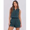 imageANRABESS Romper for Womens 2025 Summer Dressy Casual Sleeveless V Neck One Piece Short Jumpsuit Lounge Travel Outfits ClothesLake Green