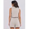 imageANRABESS Romper for Womens 2025 Summer Dressy Casual Sleeveless V Neck One Piece Short Jumpsuit Lounge Travel Outfits ClothesLight Khaki