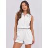 imageANRABESS Romper for Womens 2025 Summer Dressy Casual Sleeveless V Neck One Piece Short Jumpsuit Lounge Travel Outfits ClothesWhite