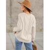 imageANRABESS Sweaters for Women Oversized Crewneck Long Sleeve Casual Loose Cable Knit Pullover Tops 2025 Fall Vintage ClothesApricot