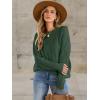 imageANRABESS Sweaters for Women Oversized Crewneck Long Sleeve Casual Loose Cable Knit Pullover Tops 2025 Fall Vintage ClothesDeep Green
