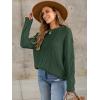 imageANRABESS Sweaters for Women Oversized Crewneck Long Sleeve Casual Loose Cable Knit Pullover Tops 2025 Fall Vintage ClothesDeep Green