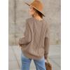 imageANRABESS Sweaters for Women Oversized Crewneck Long Sleeve Casual Loose Cable Knit Pullover Tops 2025 Fall Vintage ClothesKhaki