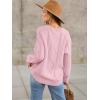 imageANRABESS Sweaters for Women Oversized Crewneck Long Sleeve Casual Loose Cable Knit Pullover Tops 2025 Fall Vintage ClothesLight Pink