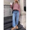 imageANRABESS Sweaters for Women Oversized Crewneck Long Sleeve Casual Loose Cable Knit Pullover Tops 2025 Fall Vintage ClothesPink