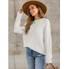 imageANRABESS Sweaters for Women Oversized Crewneck Long Sleeve Casual Loose Cable Knit Pullover Tops 2025 Fall Vintage ClothesWhite Cream