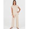 imageANRABESS Women 2 Piece Lounge Sets Summer Casual Knit Sweater Vest Pant Set Beach Vacation Airport Outfits ClothesApricot