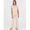 imageANRABESS Women 2 Piece Lounge Sets Summer Casual Knit Sweater Vest Pant Set Beach Vacation Airport Outfits ClothesApricot