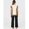 imageANRABESS Women 2 Piece Lounge Sets Summer Casual Knit Sweater Vest Pant Set Beach Vacation Airport Outfits ClothesApricotblack