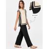 imageANRABESS Women 2 Piece Lounge Sets Summer Casual Knit Sweater Vest Pant Set Beach Vacation Airport Outfits ClothesApricotblack