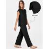 imageANRABESS Women 2 Piece Lounge Sets Summer Casual Knit Sweater Vest Pant Set Beach Vacation Airport Outfits ClothesBlack