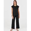 imageANRABESS Women 2 Piece Lounge Sets Summer Casual Knit Sweater Vest Pant Set Beach Vacation Airport Outfits ClothesBlack