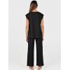 imageANRABESS Women 2 Piece Lounge Sets Summer Casual Knit Sweater Vest Pant Set Beach Vacation Airport Outfits ClothesBlack
