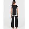 imageANRABESS Women 2 Piece Lounge Sets Summer Casual Knit Sweater Vest Pant Set Beach Vacation Airport Outfits ClothesBlackwhite