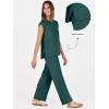 imageANRABESS Women 2 Piece Lounge Sets Summer Casual Knit Sweater Vest Pant Set Beach Vacation Airport Outfits ClothesDark Green