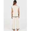 imageANRABESS Women 2 Piece Lounge Sets Summer Casual Knit Sweater Vest Pant Set Beach Vacation Airport Outfits ClothesKhakiblack