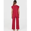 imageANRABESS Women 2 Piece Lounge Sets Summer Casual Knit Sweater Vest Pant Set Beach Vacation Airport Outfits ClothesRed