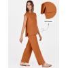 imageANRABESS Women 2 Piece Lounge Sets Summer Casual Knit Sweater Vest Pant Set Beach Vacation Airport Outfits ClothesRust