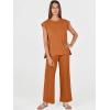 imageANRABESS Women 2 Piece Lounge Sets Summer Casual Knit Sweater Vest Pant Set Beach Vacation Airport Outfits ClothesRust