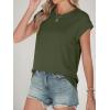 imageANRABESS Women Cap Sleeve Tops 2025 Trendy Summer Loose Fit Cute Basic T Shirts Business Dressy Casual Outfits ClothesArmy Green