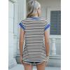 imageANRABESS Women Cap Sleeve Tops 2025 Trendy Summer Loose Fit Cute Basic T Shirts Business Dressy Casual Outfits ClothesBlack White Stripe
