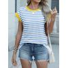 imageANRABESS Women Cap Sleeve Tops 2025 Trendy Summer Loose Fit Cute Basic T Shirts Business Dressy Casual Outfits ClothesBlue Stripe