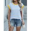 imageANRABESS Women Cap Sleeve Tops 2025 Trendy Summer Loose Fit Cute Basic T Shirts Business Dressy Casual Outfits ClothesBlue Stripe