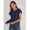 imageANRABESS Women Cap Sleeve Tops 2025 Trendy Summer Loose Fit Cute Basic T Shirts Business Dressy Casual Outfits ClothesNavy Blue
