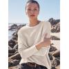 imageANRABESS Women Crewneck Long Batwing Sleeve Casual Loose Fit Ribbed Knit Fall 2024 Cozy Pullover Sweater Top OutfitsAlmond